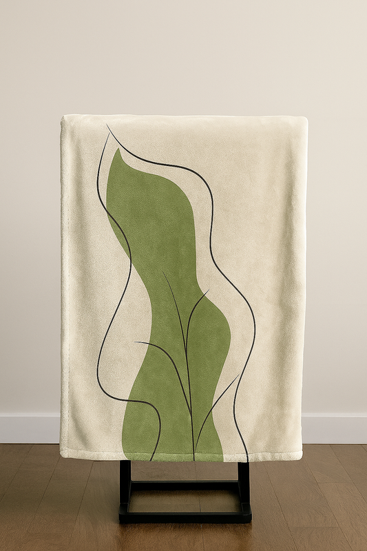 Petal Perfection minimal arabic quotes Premium Throw Blanket