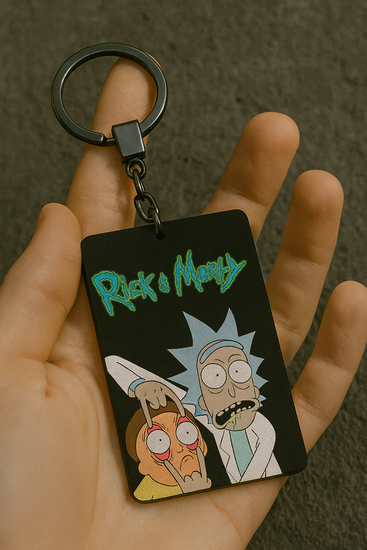 Ric And Morty Cartoon Keychains