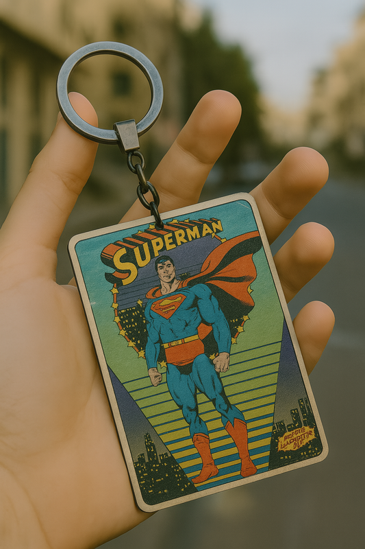 Superman Comic Superhero Keychains