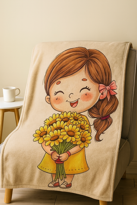 Pure Botanica Girls Premium Throw Blanket