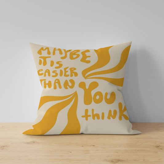 Maybe qoutes englisgh Velvet Cushion