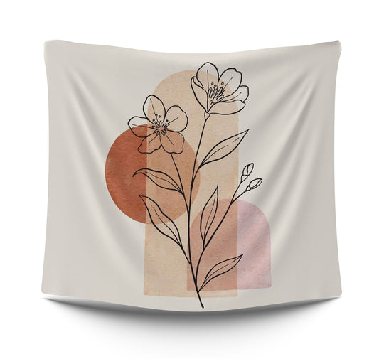 abstract Flower neutral abstract art typistry