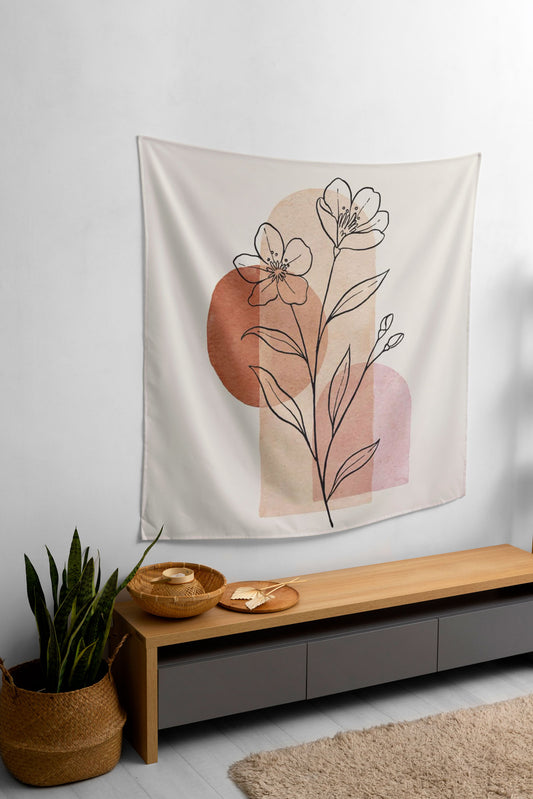 abstract Flower neutral abstract art typistry