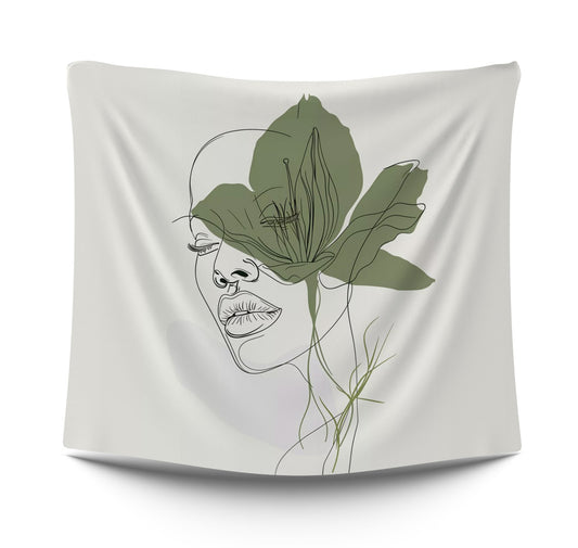 abstract Girl neutral abstract art typistry