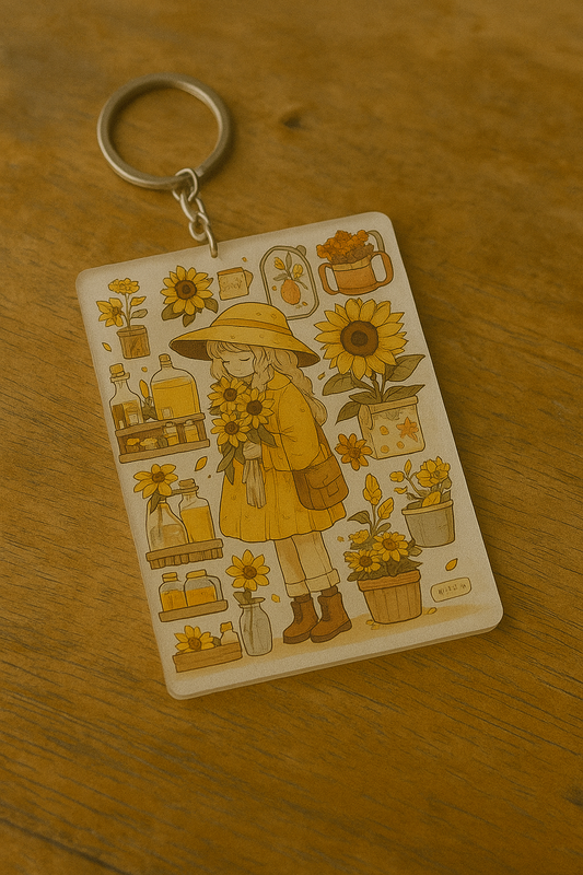 Sunflower Girls Keychains