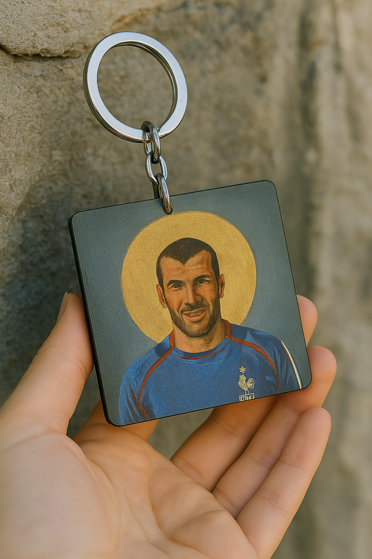 Zinedine Zidane football player Keychains