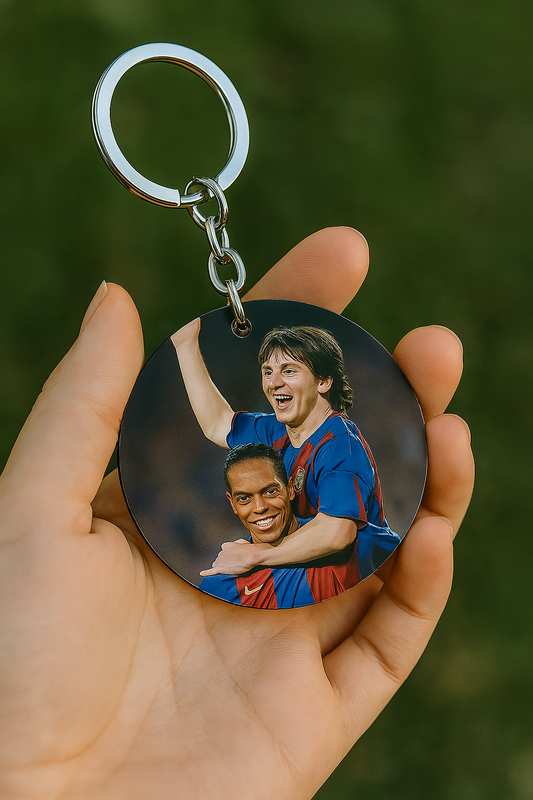 Messi Ronaldinho football player Keychains