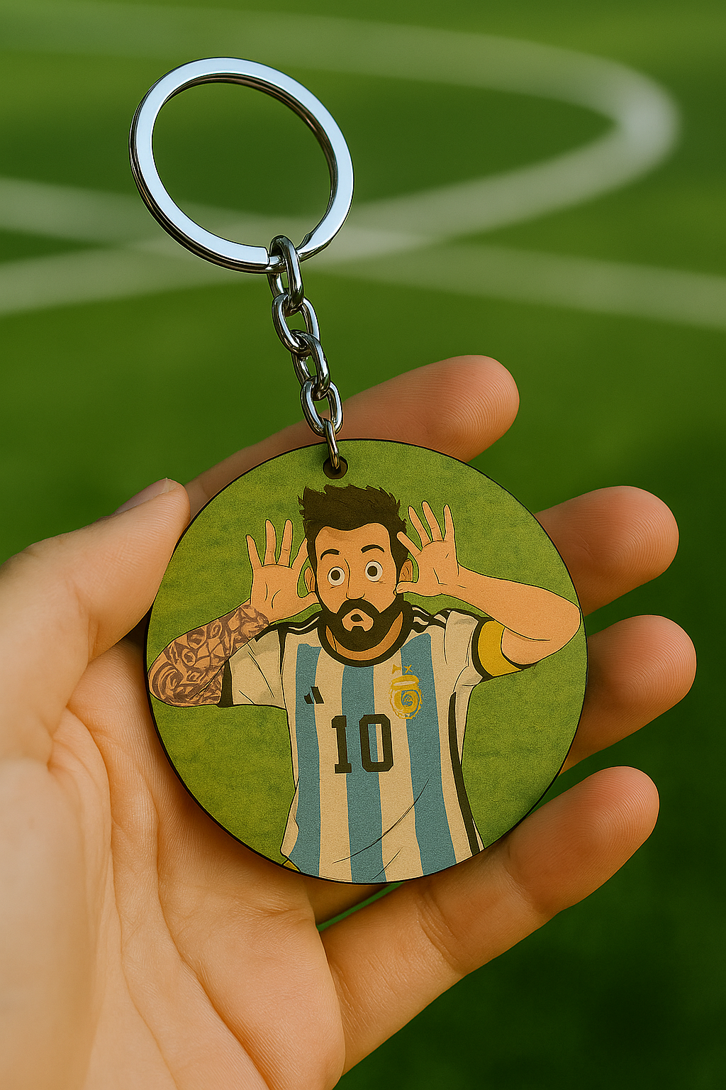 Messi crazy football player Keychains