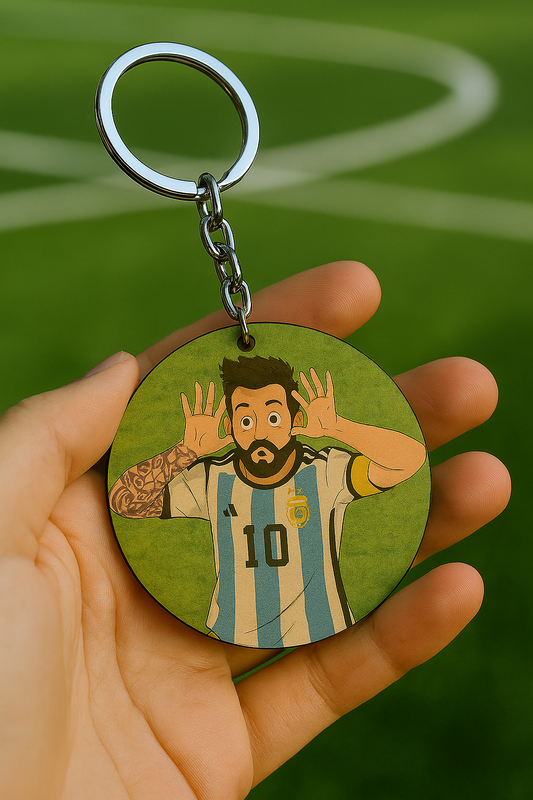 Messi crazy football player Keychains