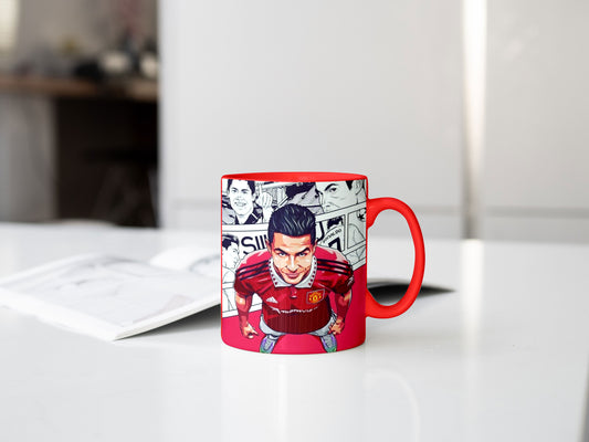 Ronaldo Red football player Mug
