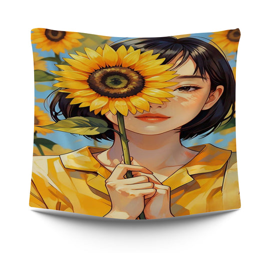 Flower Art Girl typistry