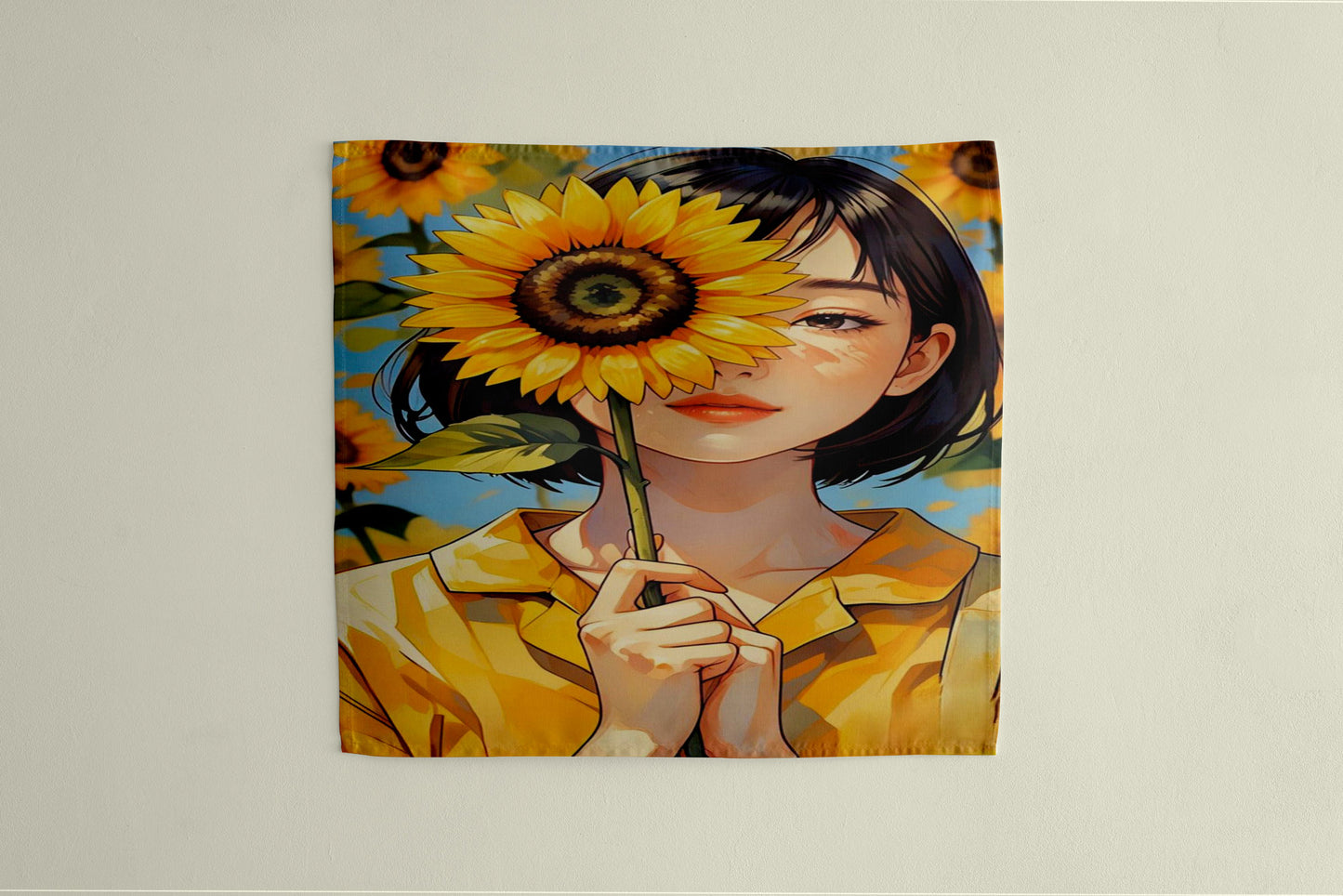 Flower Art Girl typistry