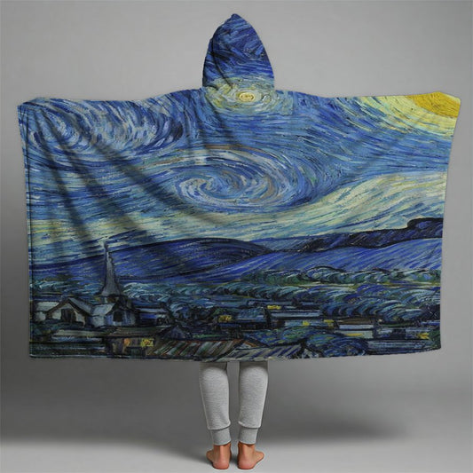 starry nightr Premium Hooded Blanket