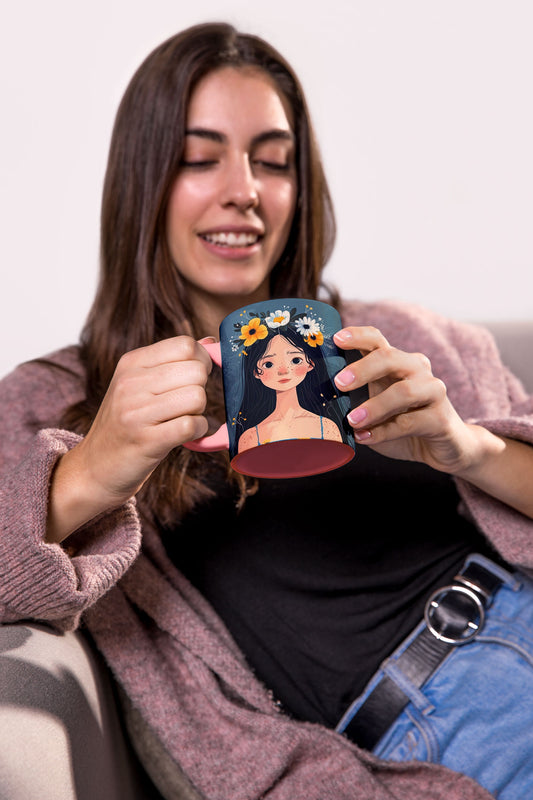 Girl Flower Girls Mug