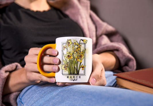 March Flower Mug