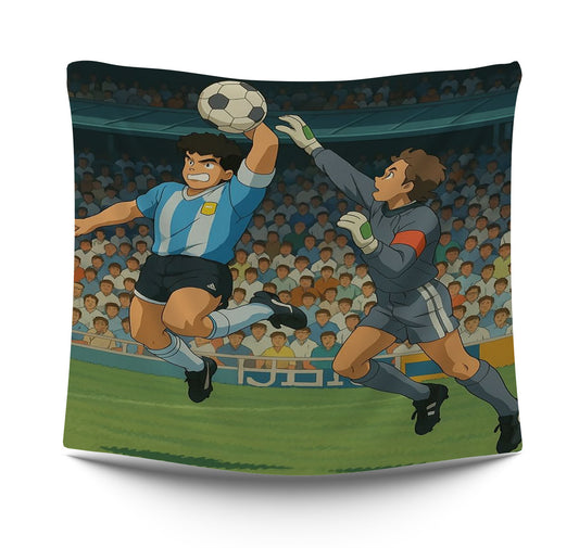 Maradona hand football player typistry