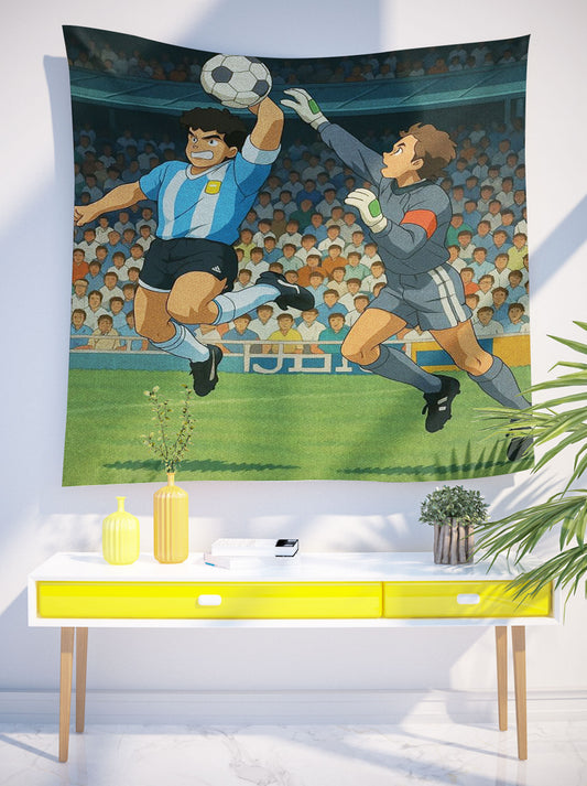Maradona hand football player typistry