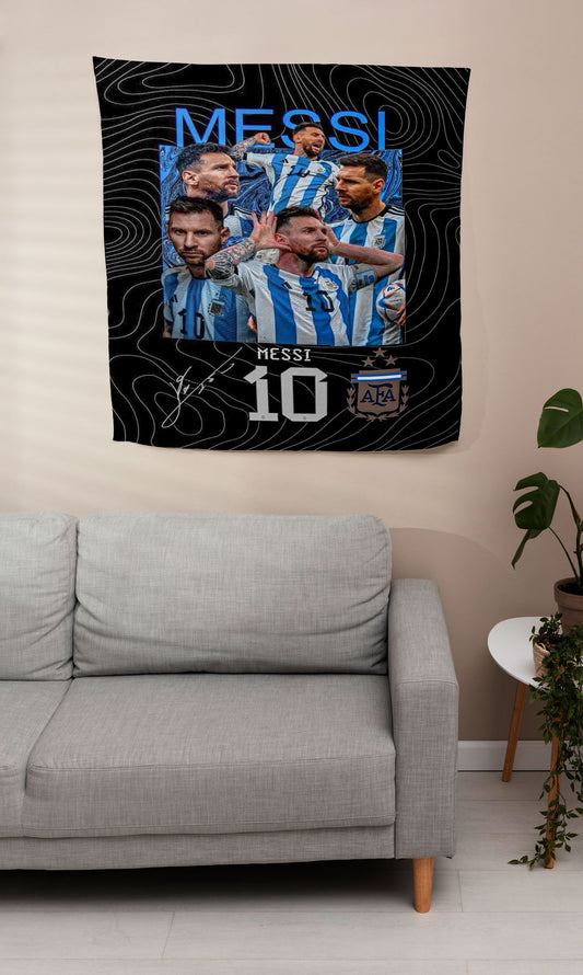Argentina Messi football player typistry