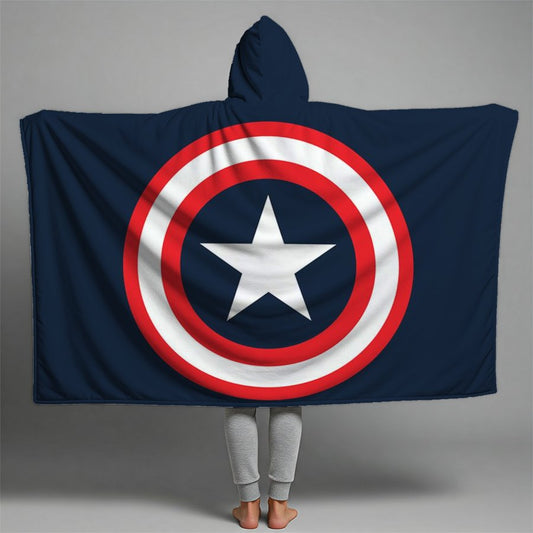 captain america Premium Hooded Blanket