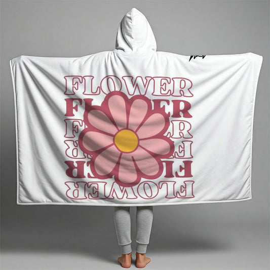 Flower Premium Hooded Blanket