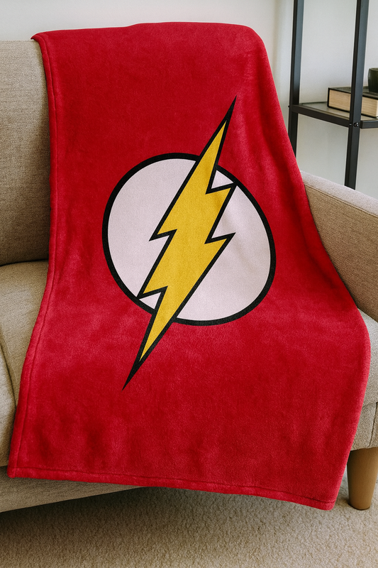 Flash Superhero Premium Throw Blanket