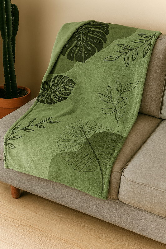 Pure Petals minimal arabic quotes Premium Throw Blanket