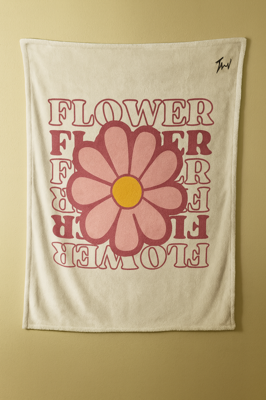 Bloom Essence Flower Premium Throw Blanket