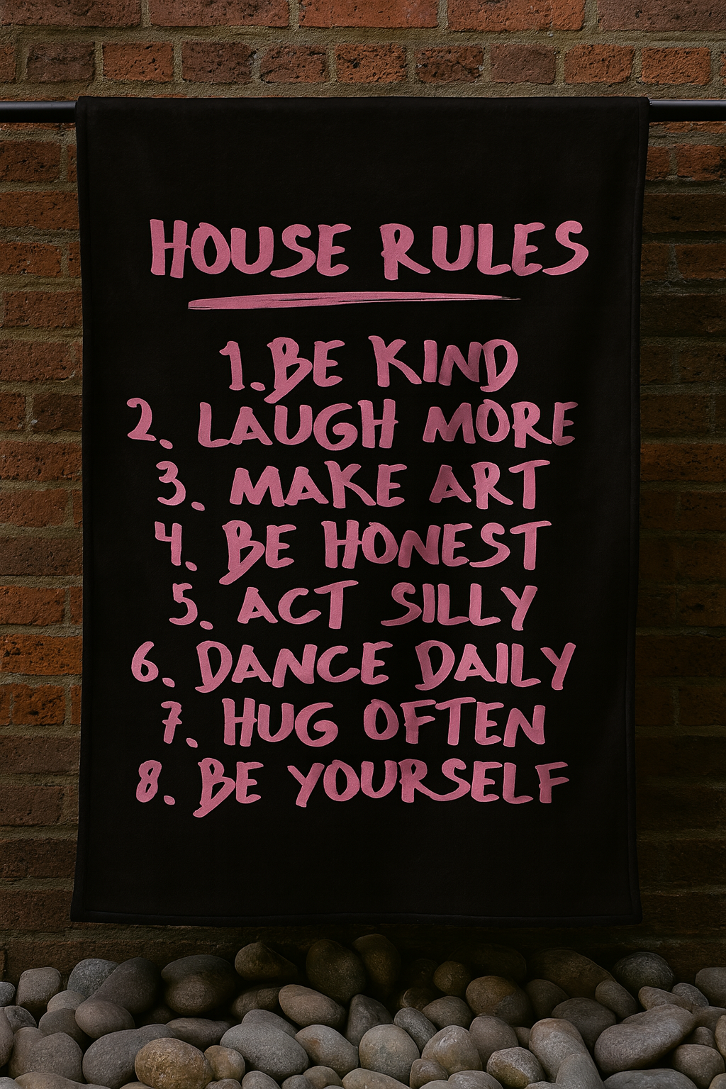 House Rules qoutes englisgh Premium Throw Blanket