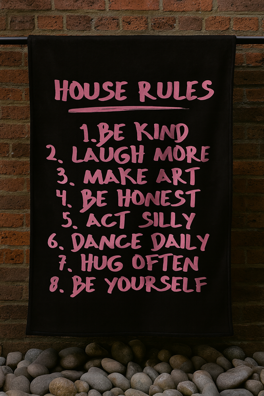 House Rules qoutes englisgh Premium Throw Blanket