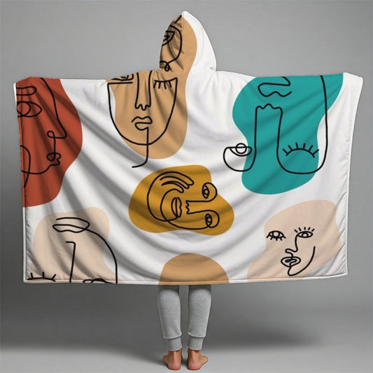 Prestige Patterns Motifs Premium Hooded Blanket