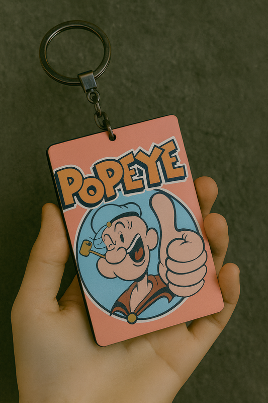 Popeye Green Cartoon Keychains