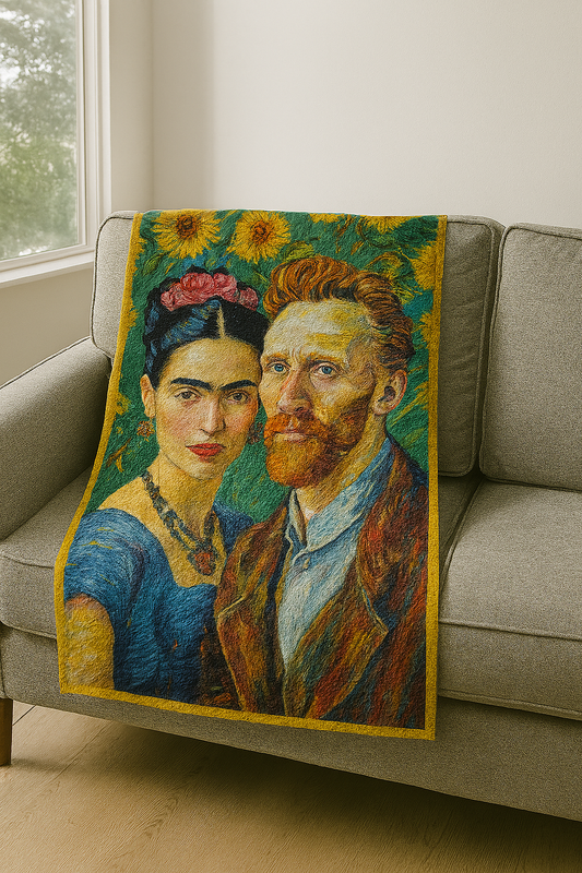 Vangogh Wife Art Premium Throw Blanket