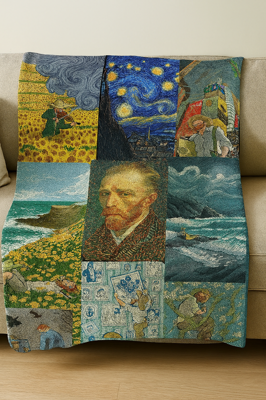 Vangogh board  Art Premium Throw Blanket