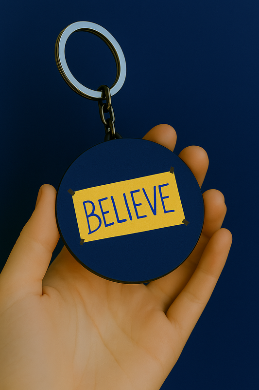 Believe qoutes englisgh Keychains