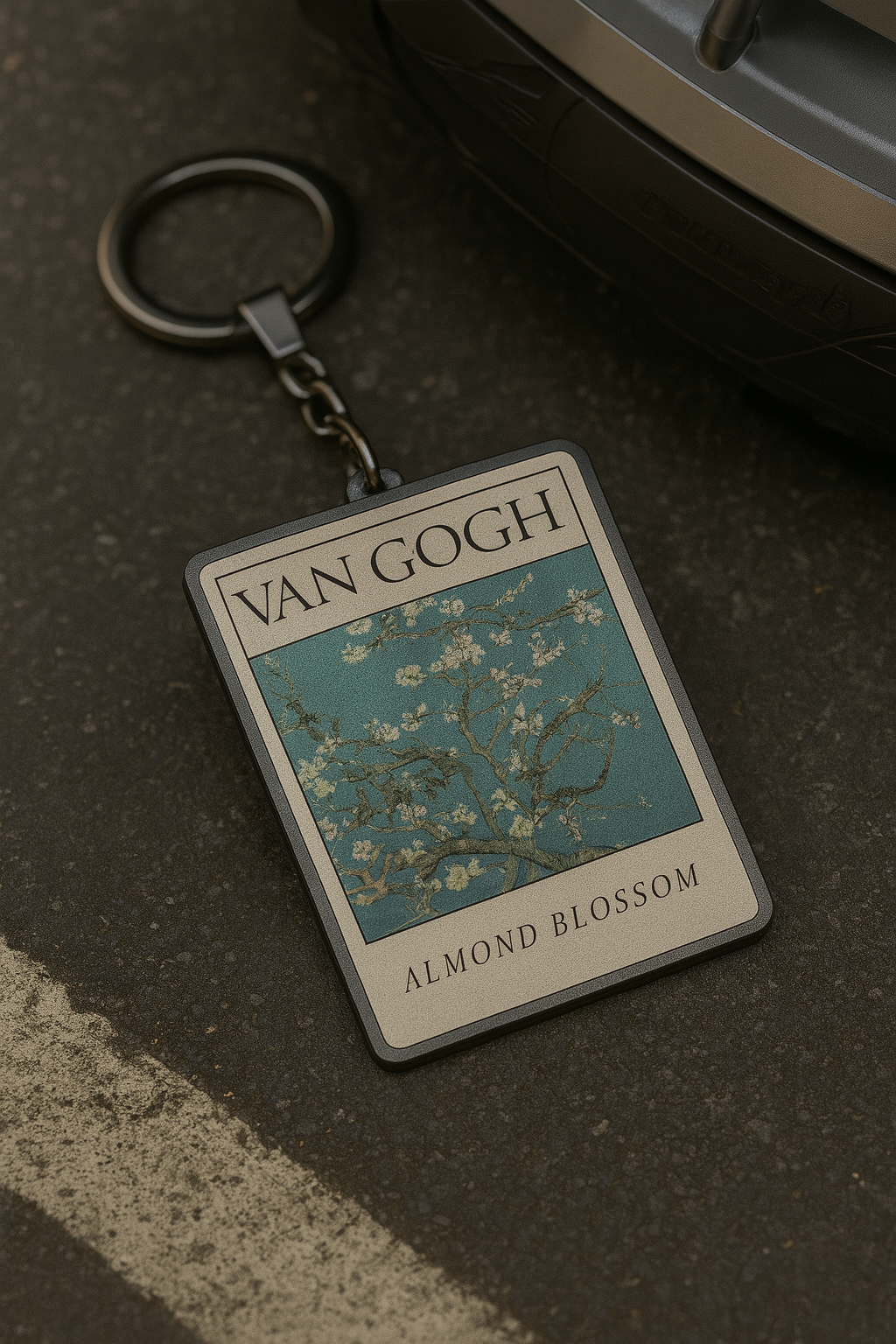 van gogh almond blossom Art Keychains