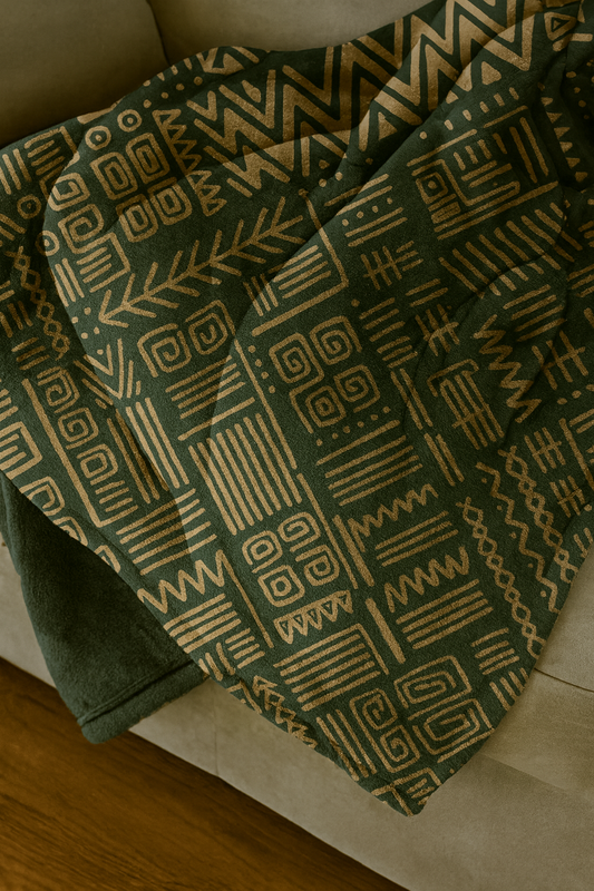Geometric Grace Pattern Premium Throw Blanket