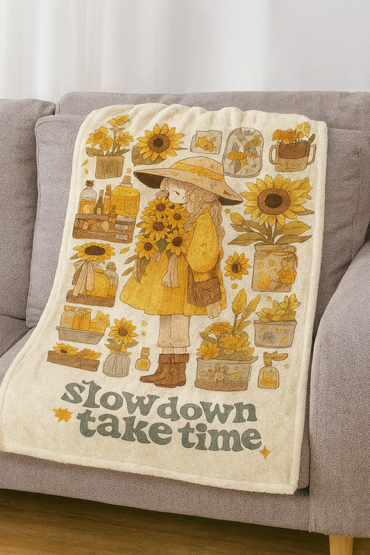 Bloom & Leaf Girls Premium Throw Blanket