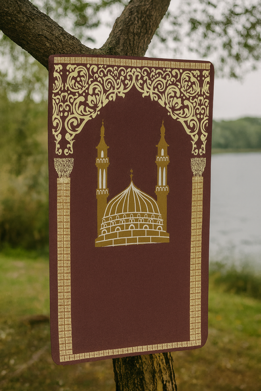 Noor Al-Barakah Premium Velvet Prayer Mat