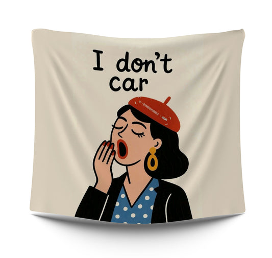 i donont care Girl typistry