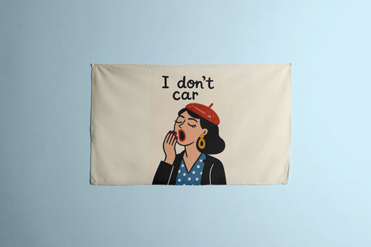 i donont care Girl typistry