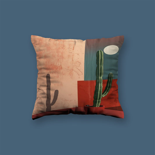 palm tree neutral abstract art Velvet Cushion