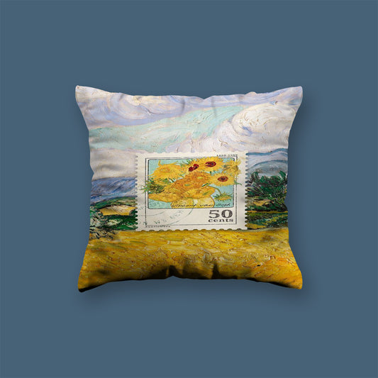 Flower Art Velvet Cushion