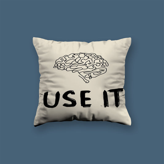 Use It qoutes englisgh Velvet Cushion