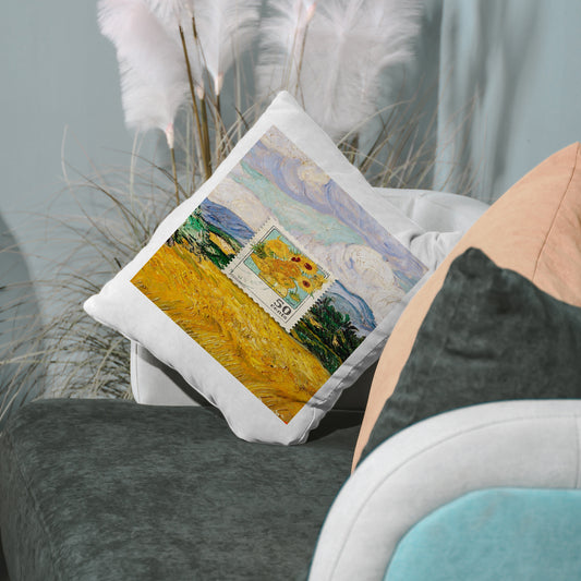 Flower Art Velvet Cushion