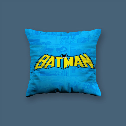 Batman Blue Superhero Velvet Cushion