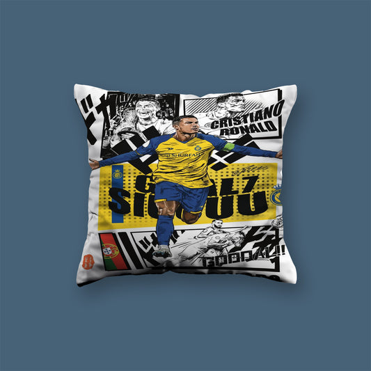 Ronaldo arabic qoutes Velvet Cushion