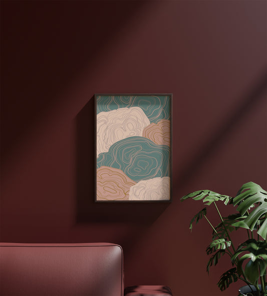 Pattern neutral abstract art Frame