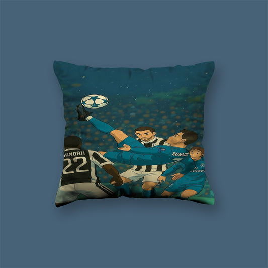 Ronaldo Back Ward football player Velvet Cushion