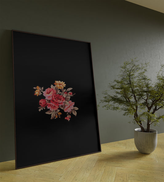 Flower Black Flower Frame