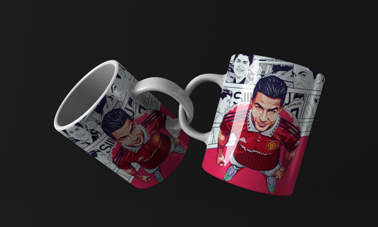 Ronaldo Red football player Mug